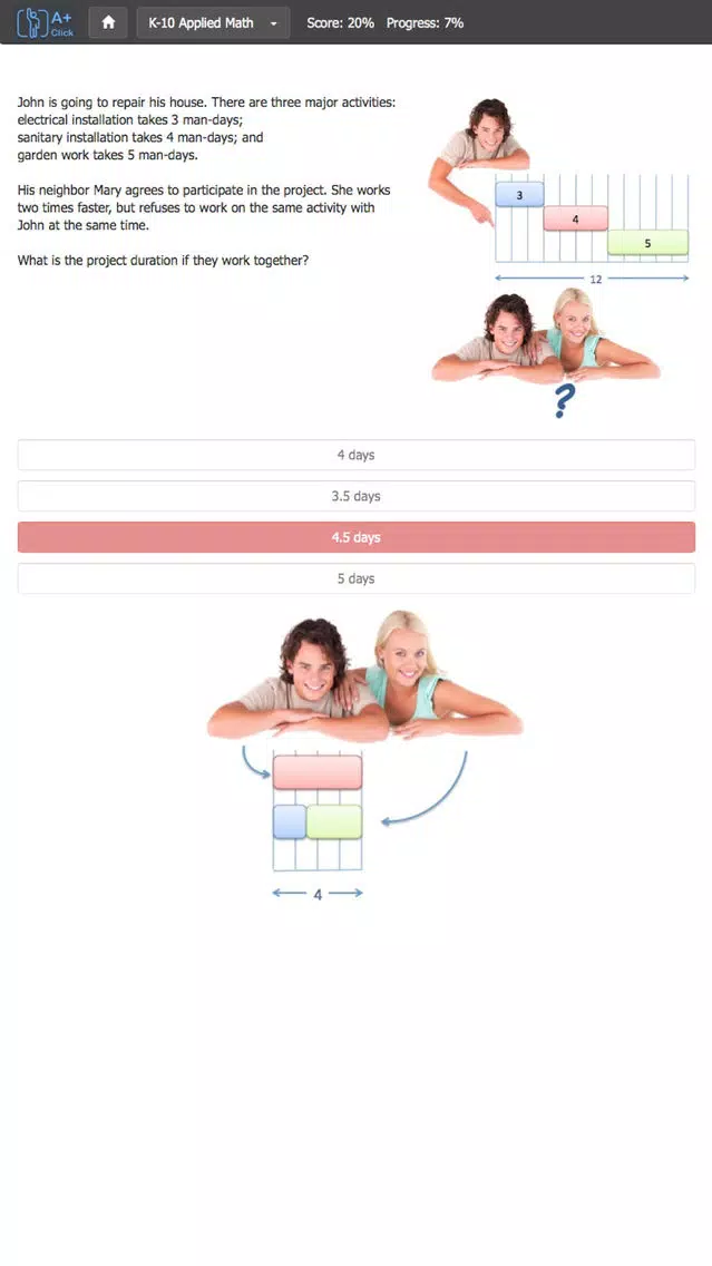 Aplusclick K10 Math Screenshots