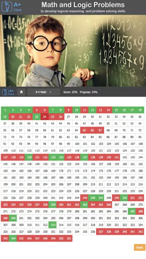 Aplusclick K4 Math سکرین شاٹس