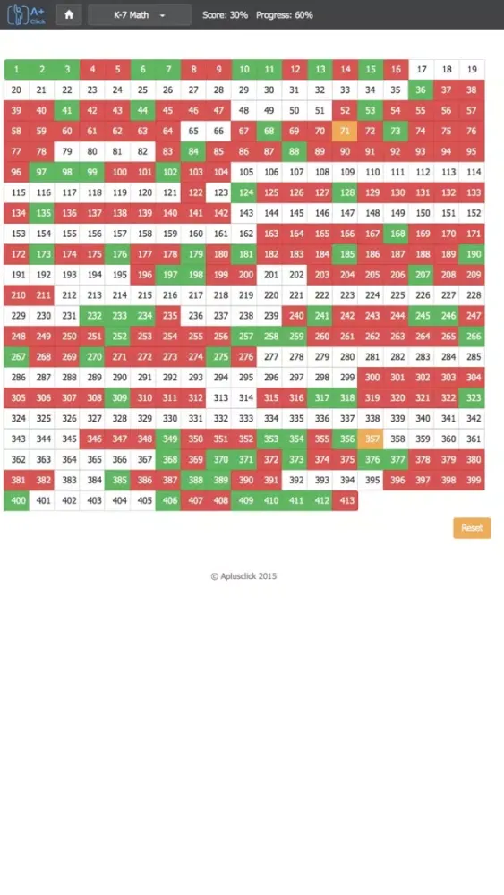 ภาพหน้าจอของ Aplusclick K7 Math