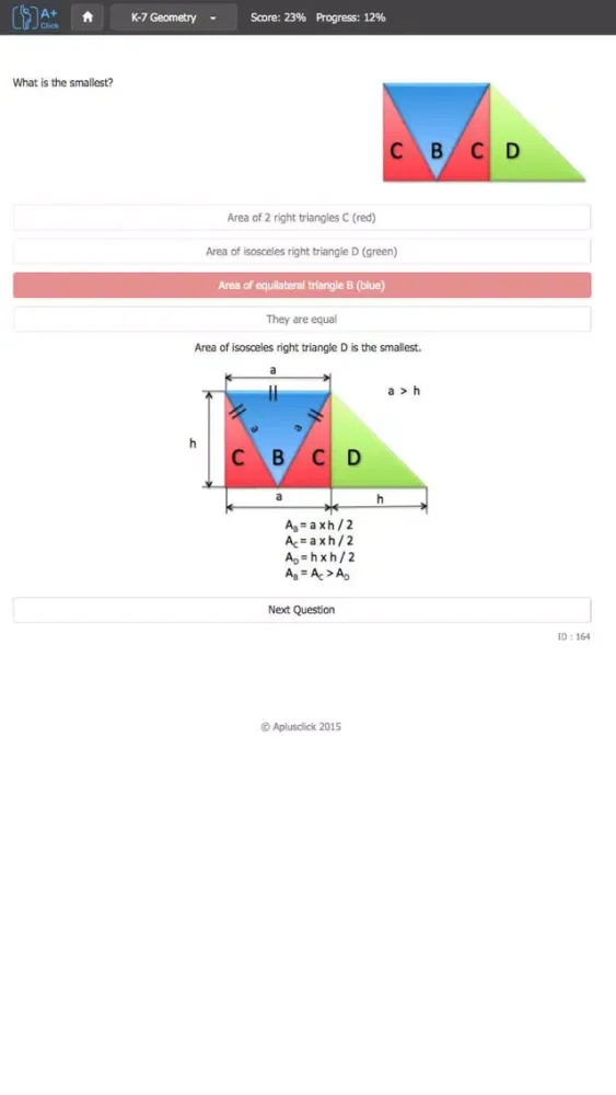 ภาพหน้าจอของ Aplusclick K7 Math