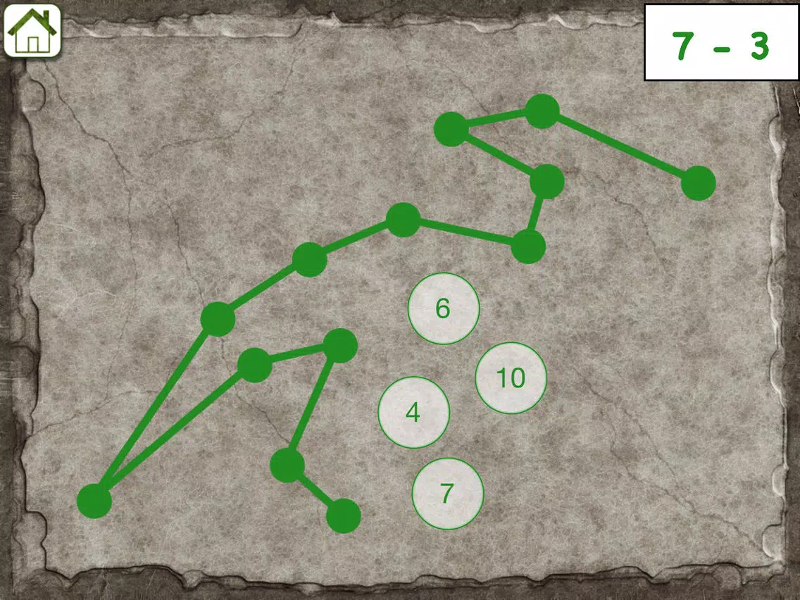 Zrzuty ekranu Math Dots(Dinosaur) - Connect To The Dot Puzzle / Kids Flashcard Drills for Adding & Subtracting iPad 