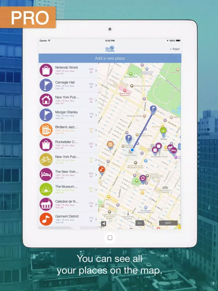 Capturas de tela do My Places Pro: Save your favorite places iPad 