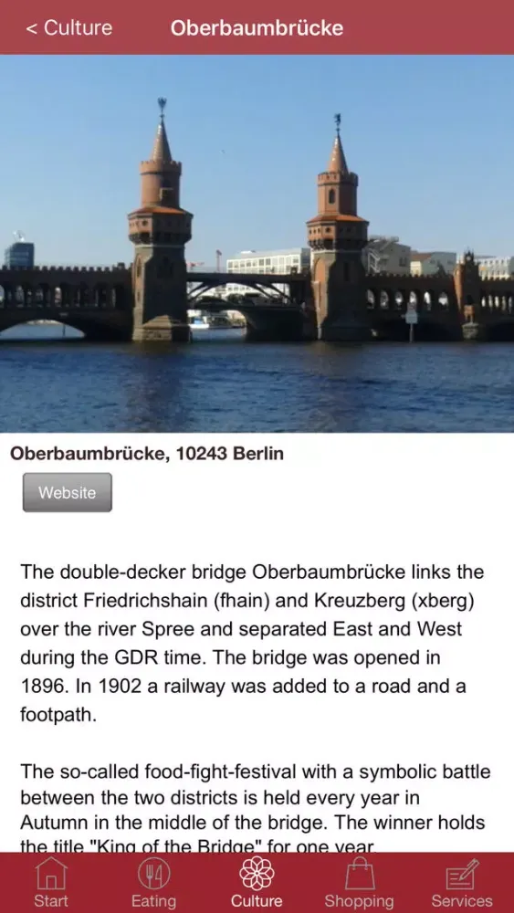 Captures d'écran de Kreuzberg Guide