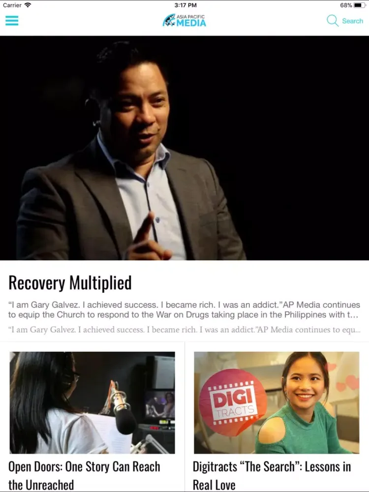Screenshot di Asia Pacific Media iPad 