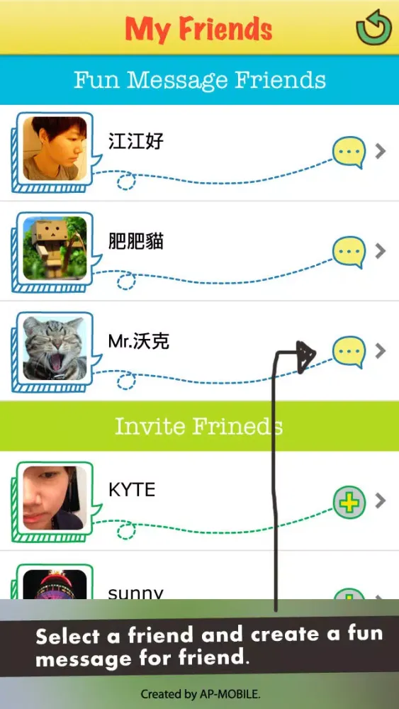 Capturas de tela do Fun Message-Free