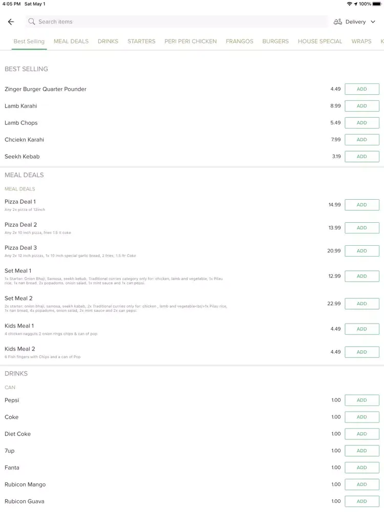 تصاویر Apna Grill & Curry House iPad 