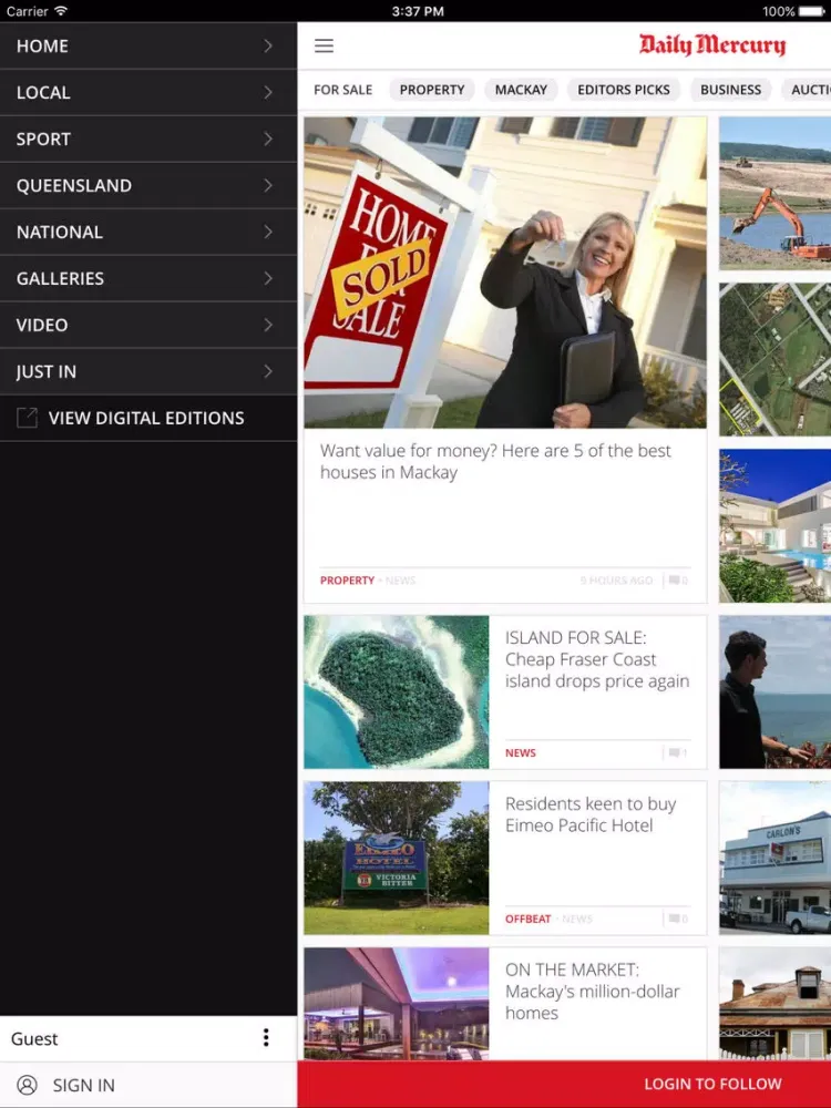 تصاویر Daily Mercury iPad 