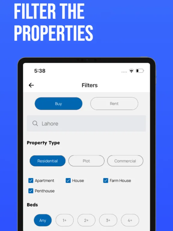 Tangkapan layar ApniManzil - Real Estate App iPad 