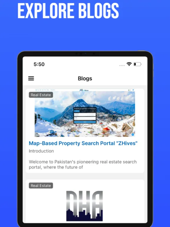 Tangkapan layar ApniManzil - Real Estate App iPad 