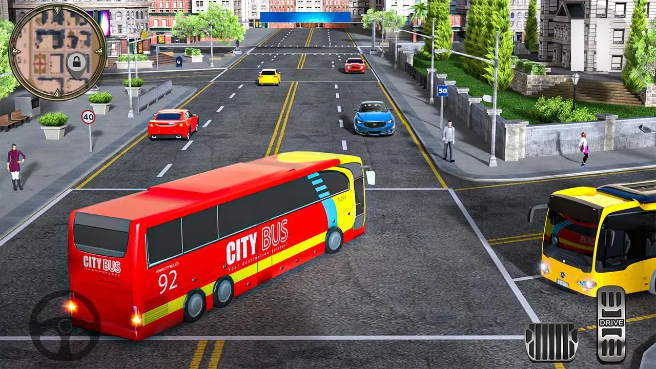Tangkapan layar Modern City Coach Bus Driving
