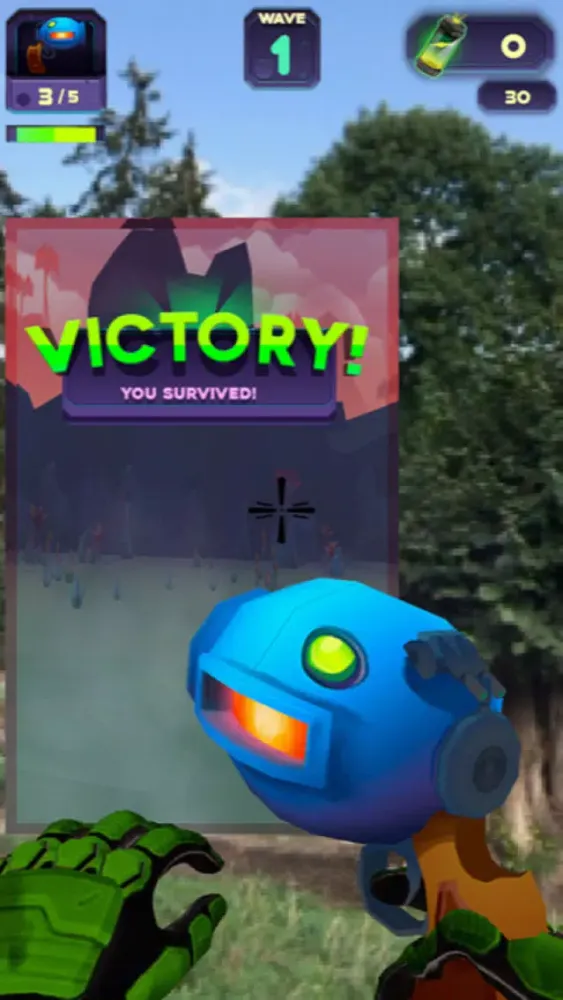Captures d'écran de Pew Pew, Stuff Dies AR