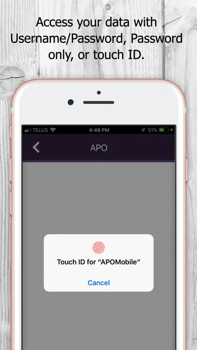 Zrzuty ekranu APO Password Manager