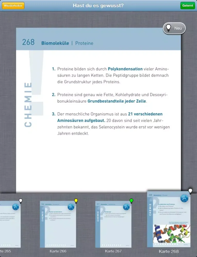 Study Chemistry – Flashcards iPad  سکرین شاٹس