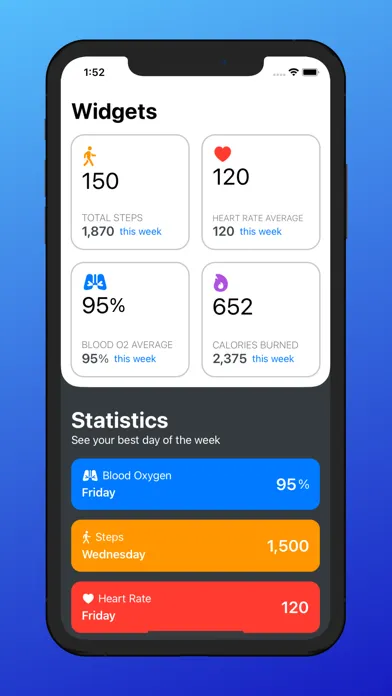 Capturas de tela do Steps Widget Pedometer App