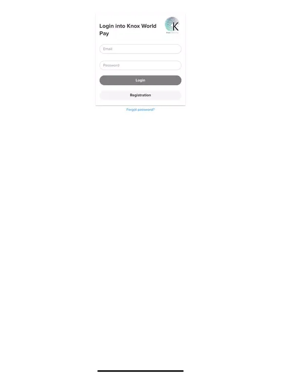 Knox World Pay iPad  স্ক্রিনশট