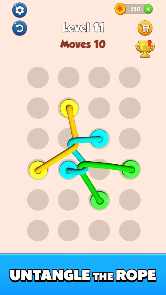 Color Tangled Rope 3D Screenshots