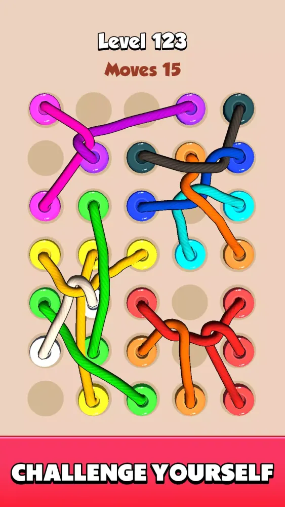 Color Tangled Rope 3D Screenshots