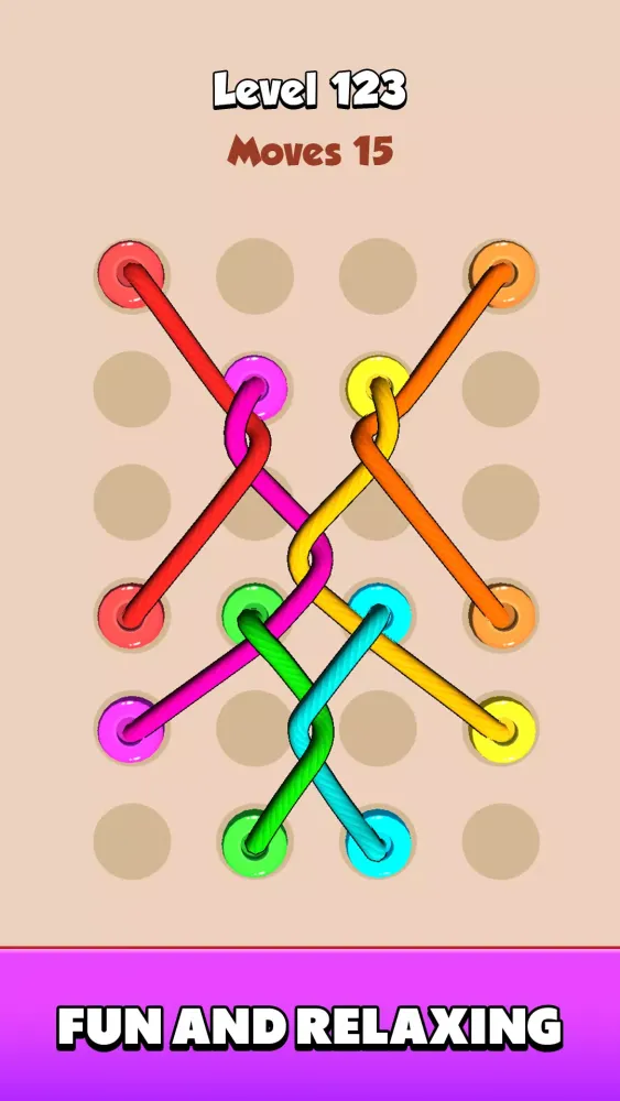 Color Tangled Rope 3D Screenshots