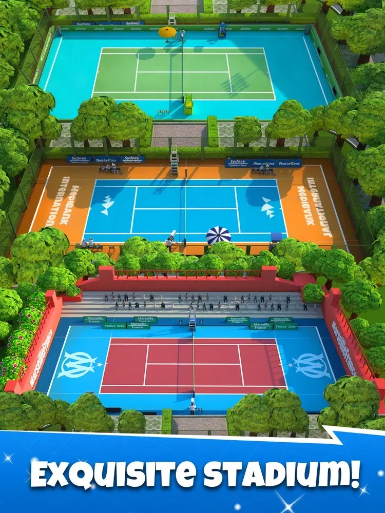 Ảnh chụp màn hình của Tennis Go: World Tour 3D iPad 