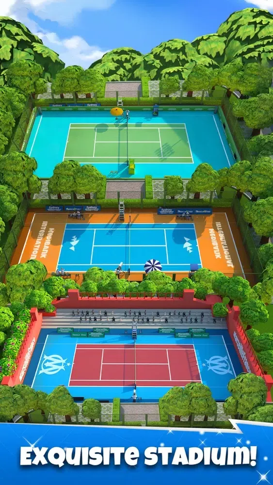 Ảnh chụp màn hình của Tennis Go: World Tour 3D