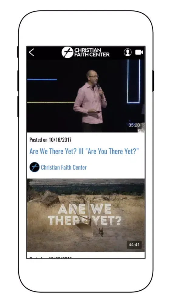ภาพหน้าจอของ Christian Faith Center App