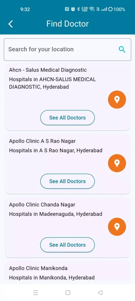 Apollo Clinics 스크린샷