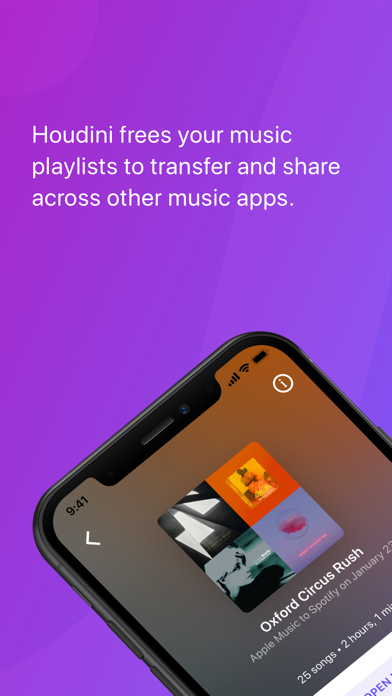 Tangkapan layar Houdini Playlists