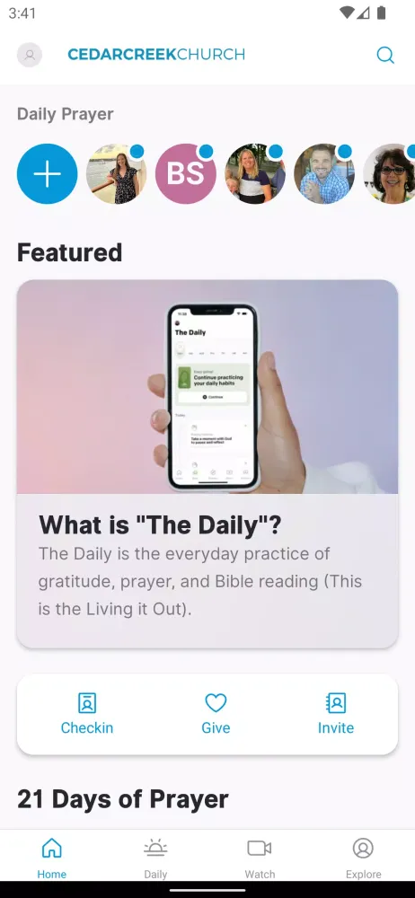 CedarCreek Church App Screenshots
