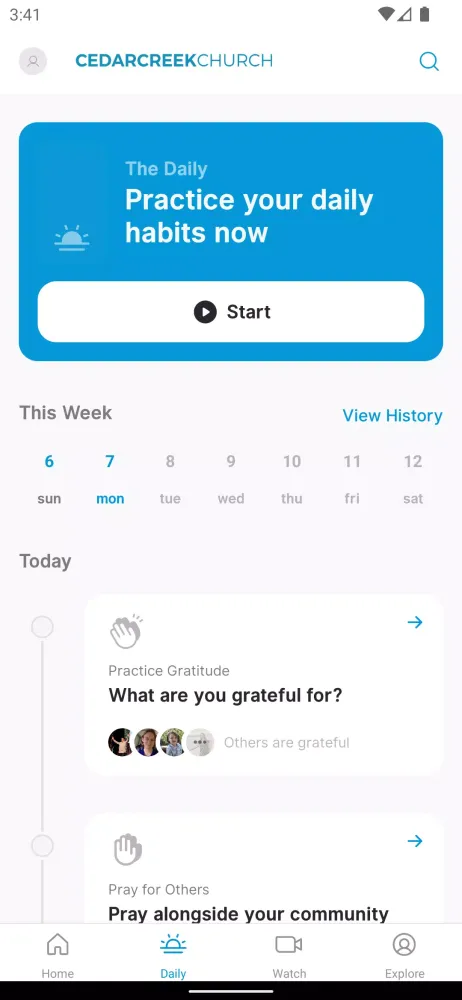 CedarCreek Church App Screenshots