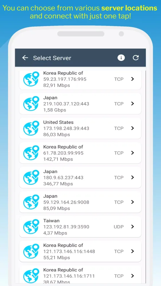 Capturas de pantalla de Phantom VPN