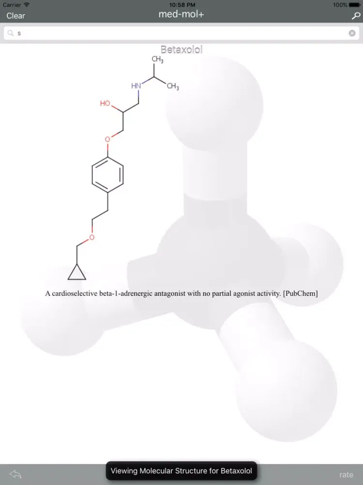 ภาพหน้าจอของ med-mol+: Drug & Medication Molecule Image Search iPad 
