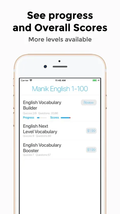 Capturas de pantalla de vocab booster