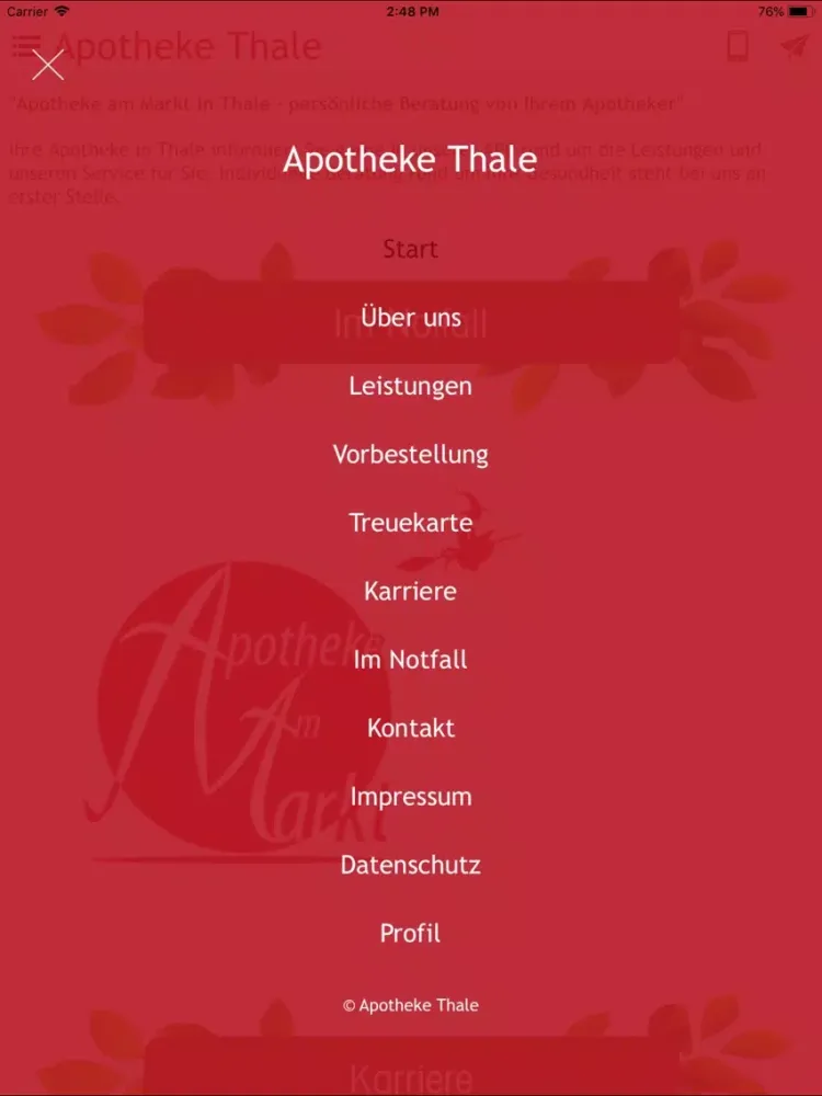 Apotheke-Thale iPad  سکرین شاٹس