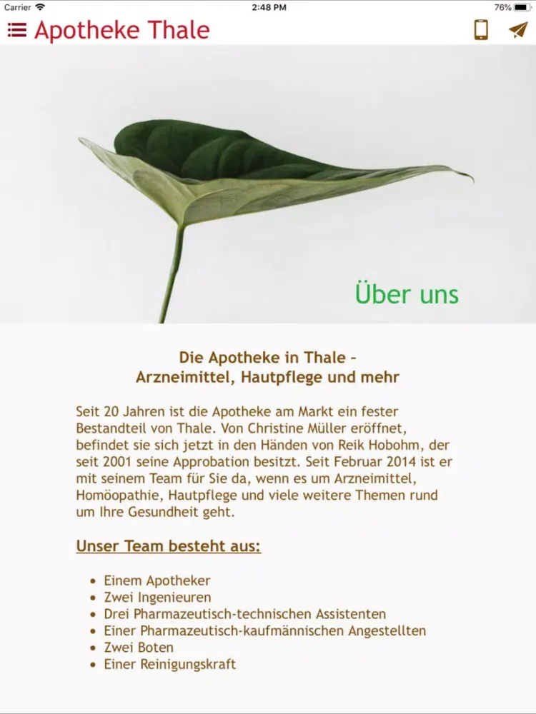 Apotheke-Thale iPad  سکرین شاٹس