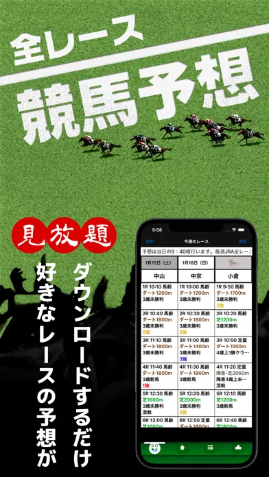 Capturas de tela do 競馬予想 全レースのオッズと馬券を予想 -競馬アプリ-