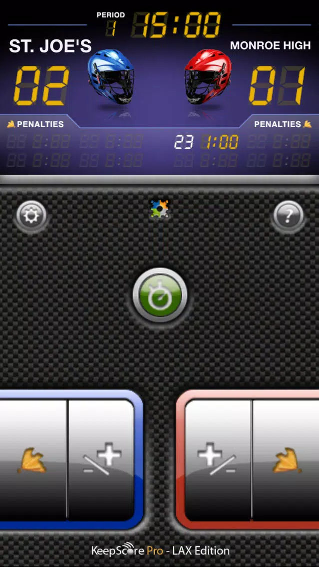 KeepScore Pro - Lacrosse Edition Screenshots