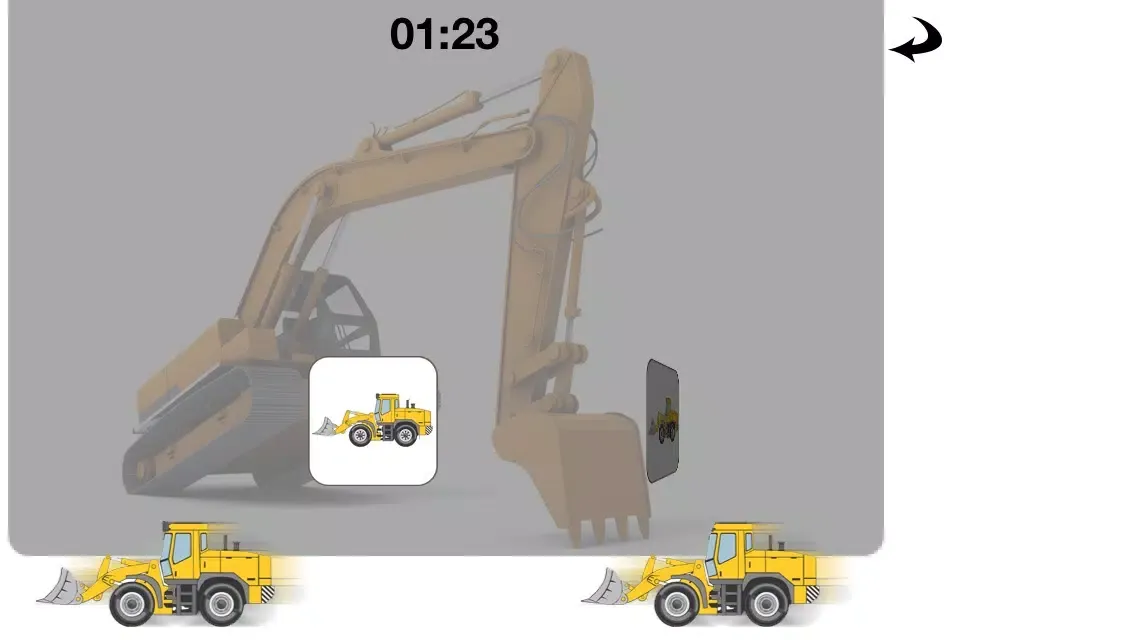 Captures d'écran de Trucks and Diggers Matching Game