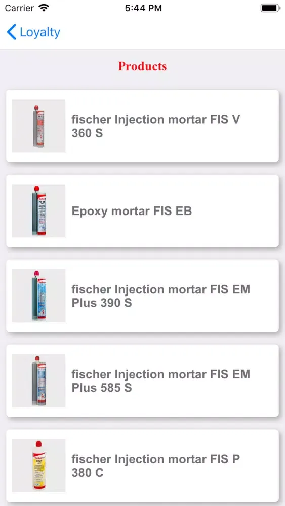 Fischer Loyalty 스크린샷