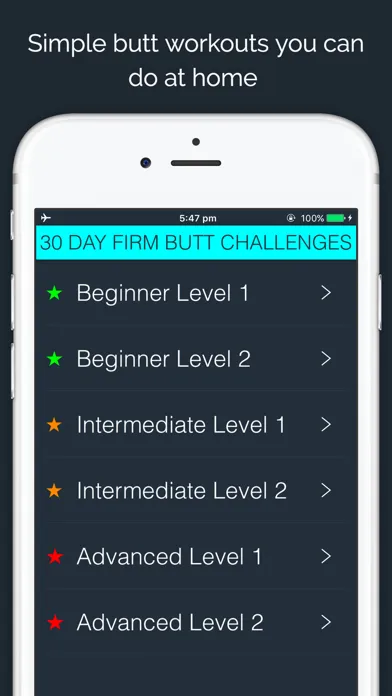 ภาพหน้าจอของ 30 Day Firm Butt Challenge