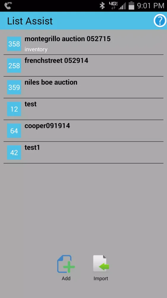 Auction Inventory List Assist Screenshots