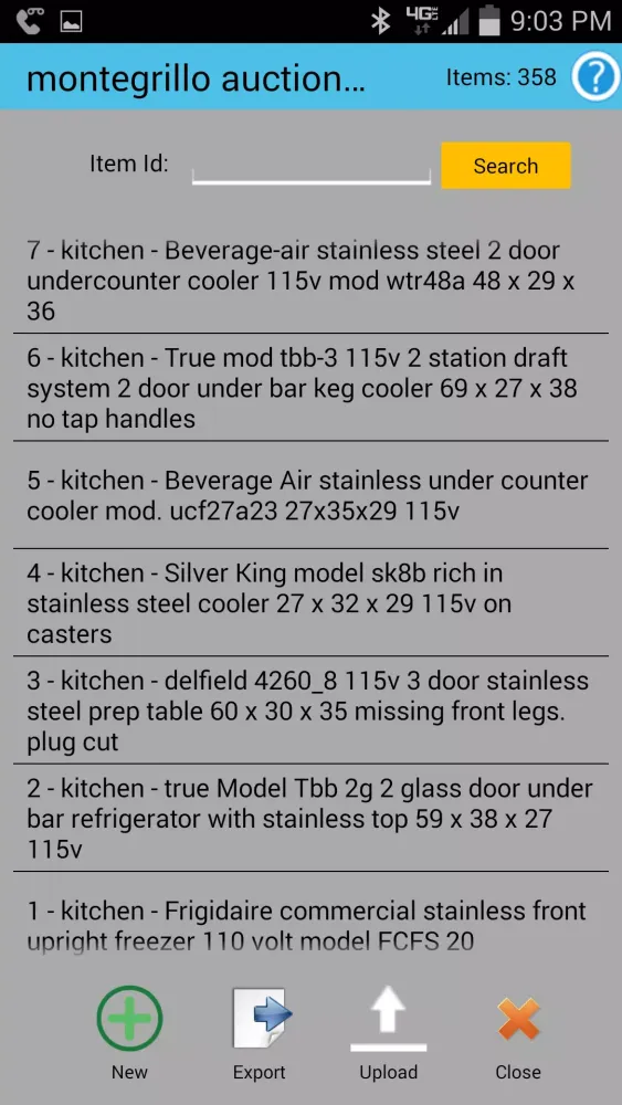 Auction Inventory List Assist Screenshots