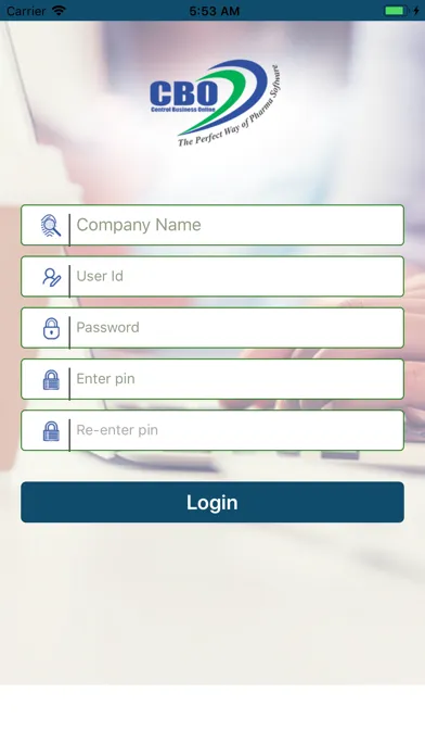 Tangkapan skrin CBO Mobile Reporting