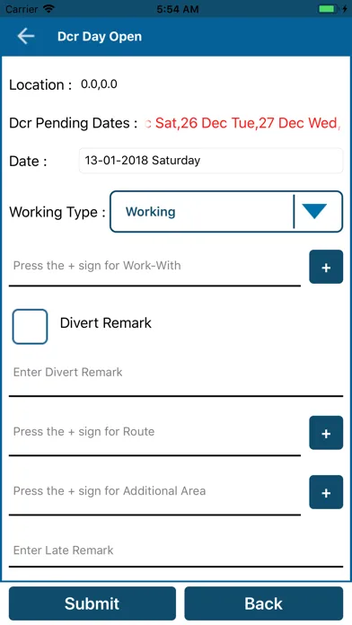 Tangkapan skrin CBO Mobile Reporting