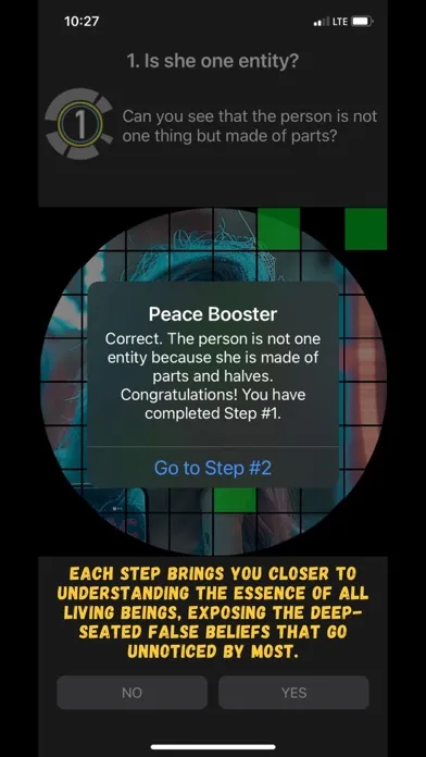 Tangkapan skrin Peace Booster