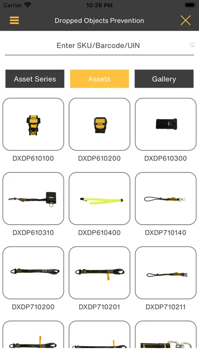 Capturas de tela do DFP Safety Vault