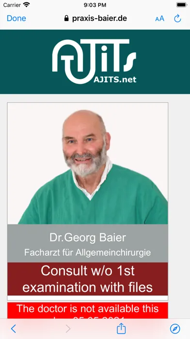 Capturas de pantalla de AJITS Dr Karl Georg Baier