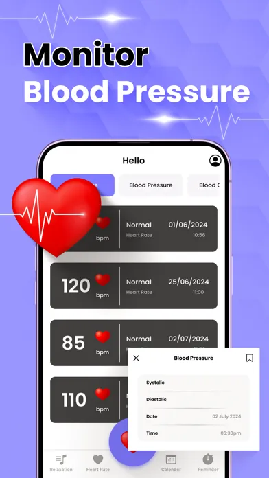 Heart Health - Pulse Tracker スクリーンショット