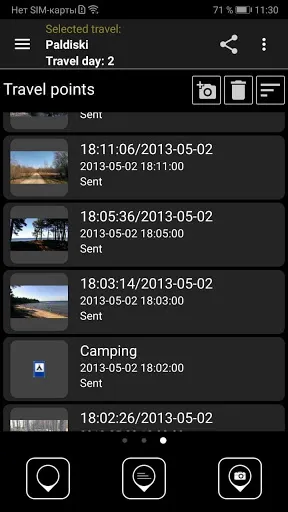 Zrzuty ekranu LiveGPS Travel Tracker