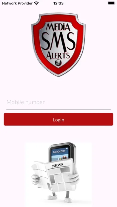 Capturas de tela do Media SMS Alerts