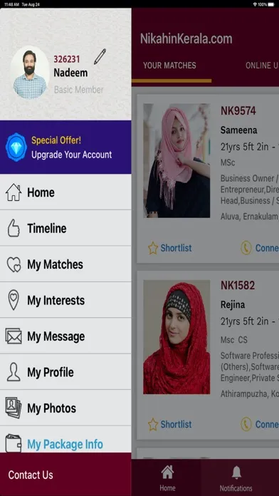Zrzuty ekranu Nikah in Kerala  Matrimony